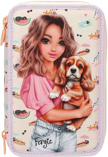 TOPModel 3-Fach Federtasche SUNNY DOG in Hellgelb, B/T/H: 13 x 7,5 x 20 cm - Bild 1