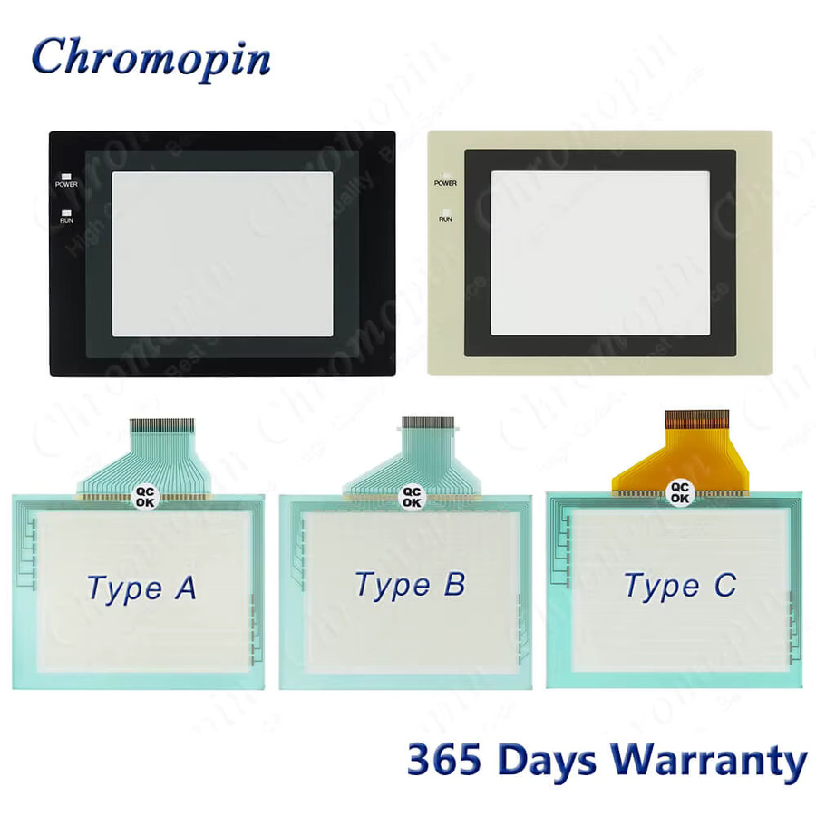 Omron Touchscreen-Panel-Digitizer für NT31 NT31C-ST142B-EV2 NT31C-ST143B-EV3 NT31C-ST143B-V3 NT31C-ST141B-EV2 inklusive Front-Overlay in Schwarz und Transparent - Bild 2