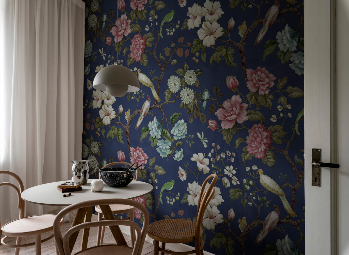 Rebel Walls Mural Grandiflora Wandbild in Blau und Pink - Bild 2