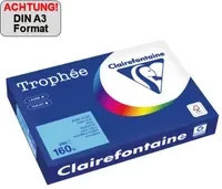 Clairefontaine Trophée Color Kopierpapier DIN A3, Mehrfarbig, 160 g/m², 250 Blatt - Bild 1