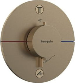 Hansgrohe Thermostat ShowerSelect Comfort S UP Duschset mit 2 Anschlüssen in Brushed Bronze - Bild 1