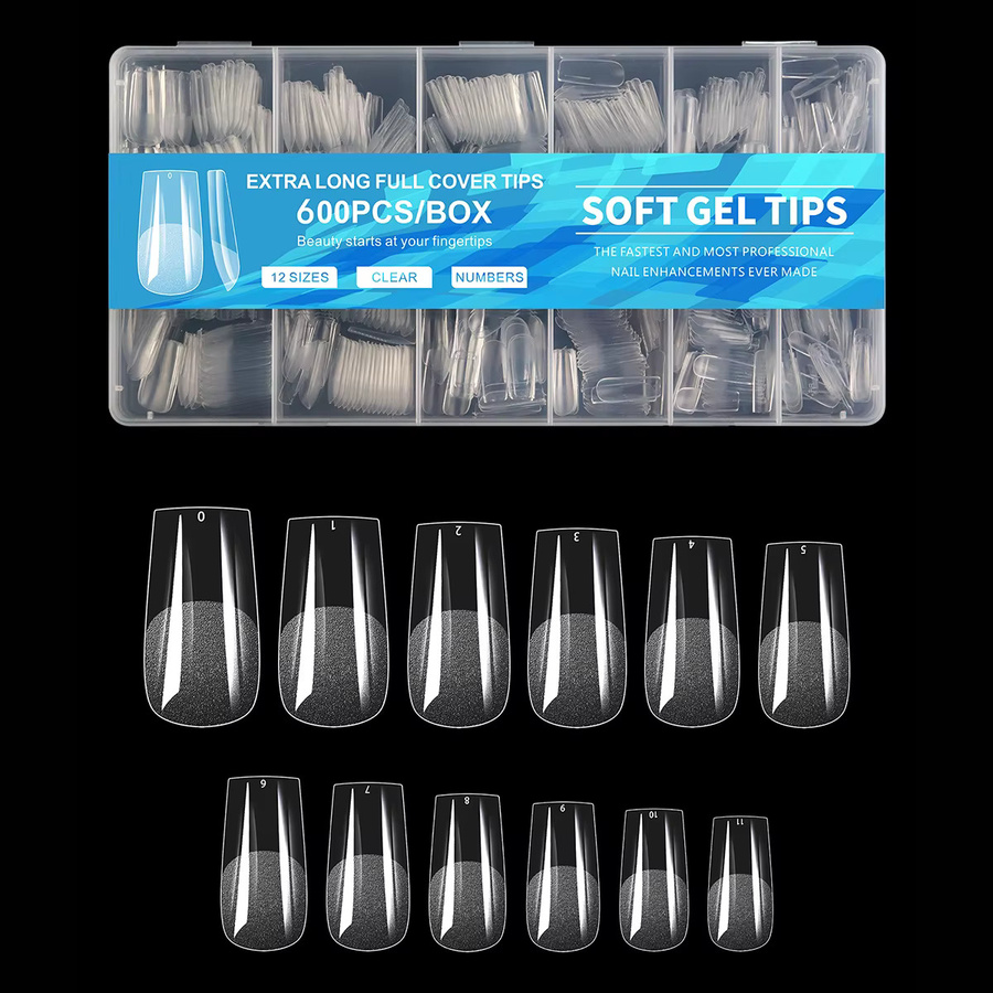 Misscheering Nagelspitzen, Halb Matt, 600 Stück, Unisex - Bild 4