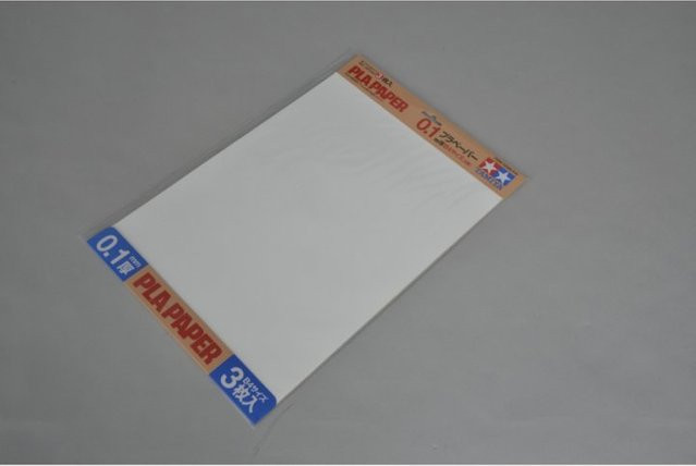 Tamiya Kunststoff-Platte, weiß, 3-teiliges Set - Bild 1