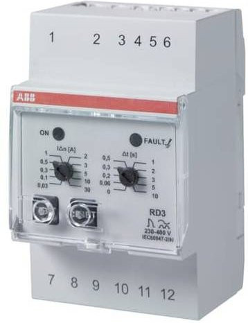 ABB RD3-48 PMIC Leistungsverteilungsschalter RCD in Weiß - Bild 1