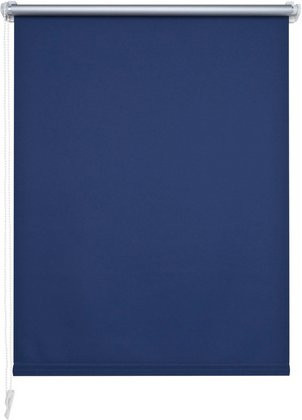 LIEDECO Klemmfix-Rollo verdunkelnd aus Stoff in Blau, B: 90 cm, H: 150 cm - Bild 1