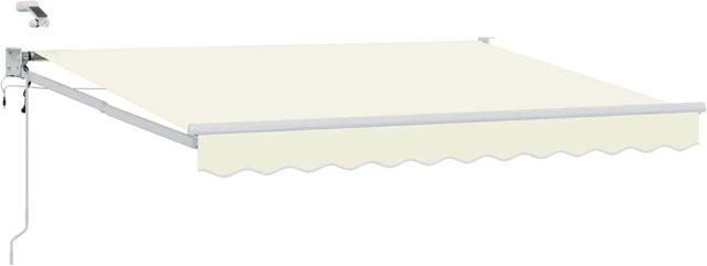 vidaXL Elektrische Ausziehbare Markise mit Motor in Creme, B: 250 cm, T: 200 cm - Bild 1