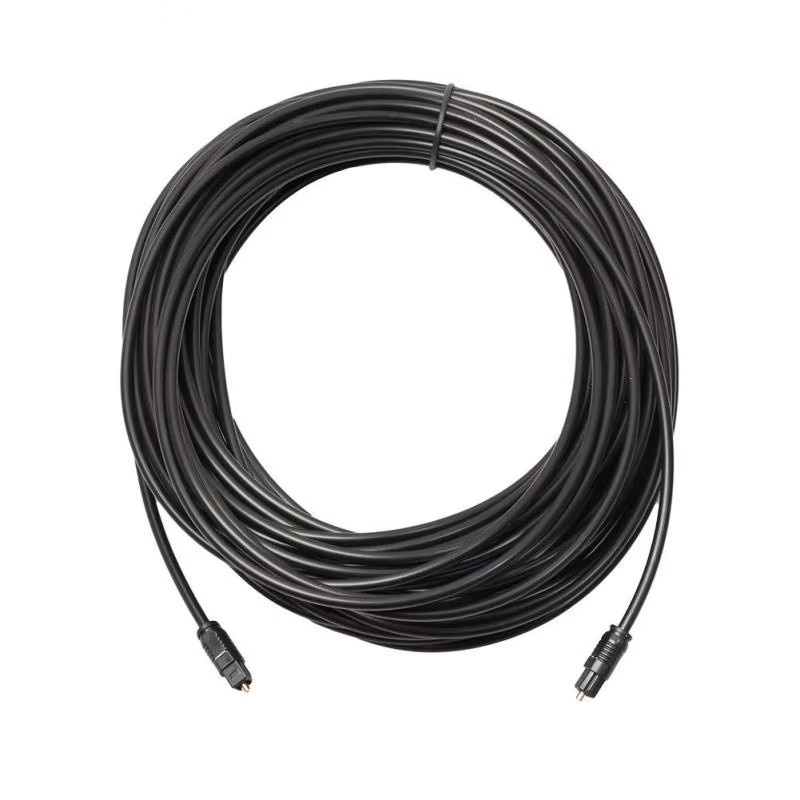 Ashiboogoole Digitales Optisches Audiokabel Toslink SPDIF MD DVD vergoldet in Schwarz und Gold - Bild 1