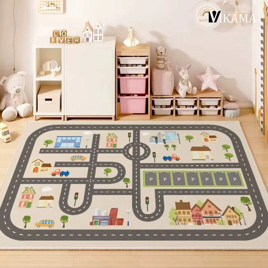VIKAMA Autorennbahn Digitales Puzzle-Spielmatte, Mehrfarbig - Bild 1