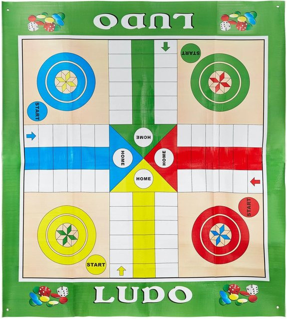 Relaxdays Ludo Brettspiel Kunststoff Mehrfarbig - Bild 1
