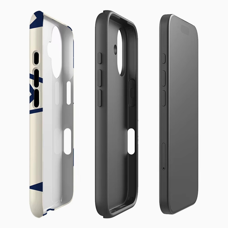 Navy Star Silhouetten Handyhülle für Apple iPhone 11 bis iPhone 17 Pro Max Plus in Blau mit doppelschichtiger Rückseite - Bild 2