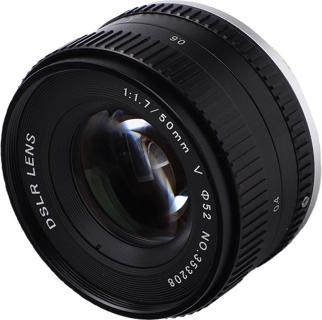 Painter 50mm F1.7 Festbrennweite Objektiv für Pentax K1 K 1 Mark II Vollformatkamera, Schwarz, Manueller Fokus - Bild 1