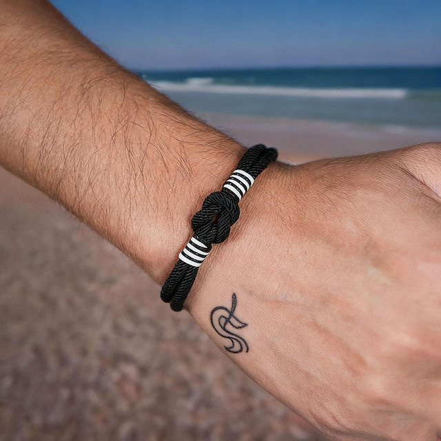 Noter Armband, geflochten, magnetischer Verschluss, Herren - Bild 1