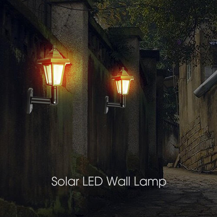 2er-Set YJMP Super Lighting Solar-LED-Wandleuchten in Weiß, sechseckige Outdoor-Solarleuchten mit Bewegungssensor und Dämmerungssensor für Garten und Außenbereich, warmweiß - Bild 3