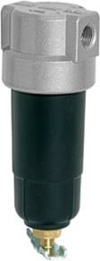 Riegler Standard-mini Filter mit Metallbehälter in Grau, 8 µm, BG 0, G 1/4 - Bild 1
