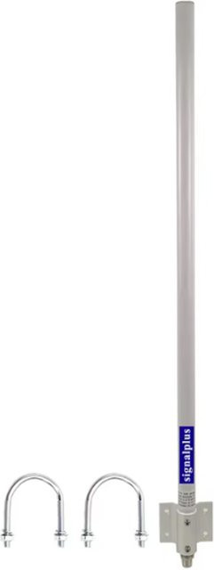 SignalPlus Dualband-Omni-WLAN-Antenne mit 12 dBi Verstärkung in Weiß, 2,4 GHz und 5,8 GHz, mit 50 cm Kabel und N-Stecker - Bild 1