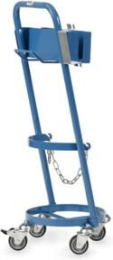 Fetra Stahlflaschenroller 51162 in Blau und Stahl - Bild 1