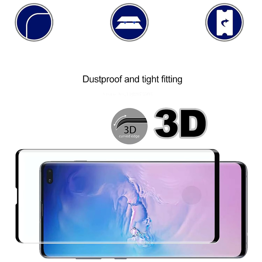 4er-Pack gehärtetes Displayschutzglas für Samsung Galaxy S10 Plus S20 S21 S22 S23 Ultra Plus Note 20 Ultra, transparent - Bild 4