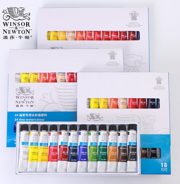 Winsor & Newton Aquarellfarben-Set in Multicolour, 18 Tuben à 10 ml, lichtechte und transparente Farben für Erwachsene - Bild 1