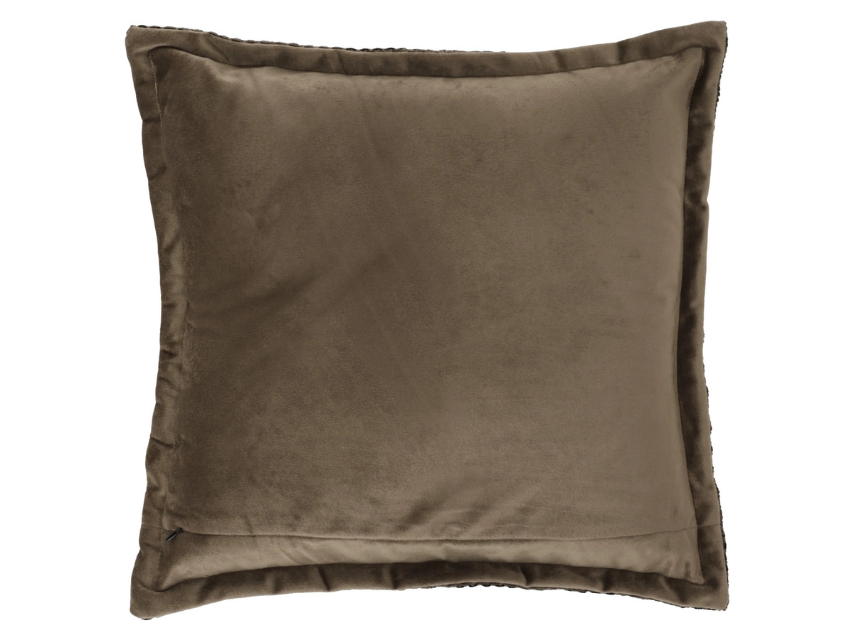 LIVARNO Dekokissen in Braun mit Struktur, B/B/B: 45 x 45 x 45 cm - Bild 2