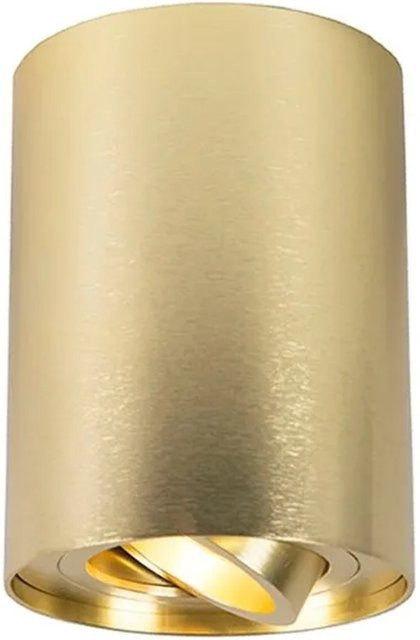QAZQA Rondoo up Spot Gold Messing Deckenstrahler dimmbar und verstellbar mit GU10 Fassung - Bild 1