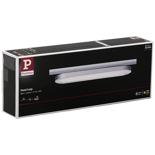 Paulmann URail LED-Panel Loop Hochvolt-Schienensystem-Leuchte, 7 W, Chrom matt - Bild 2