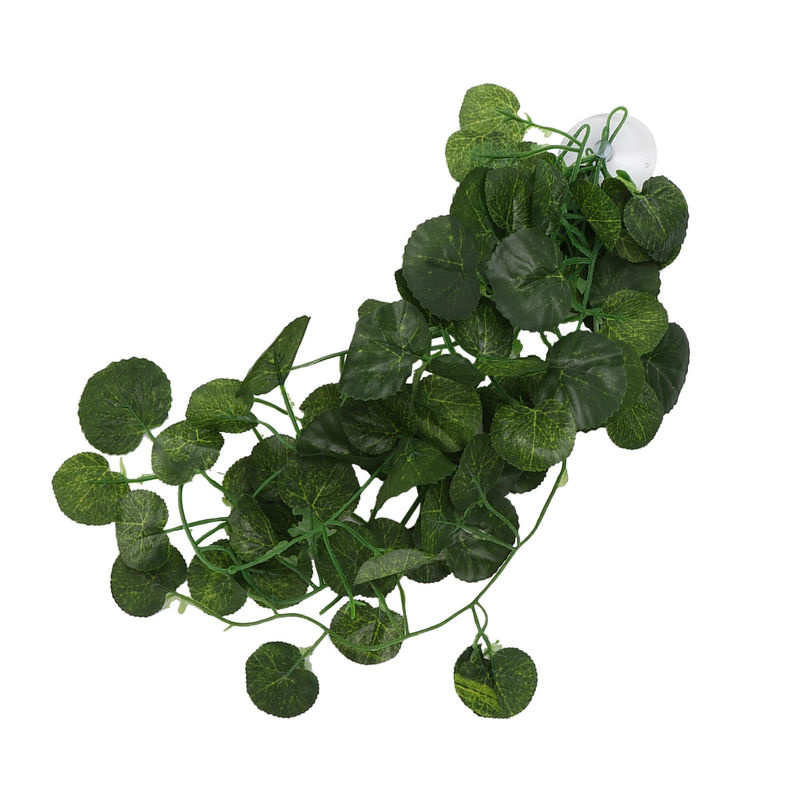 Tooarts Künstliche Rankenpflanze Grün als hängende Dekoration für Reptilien-Terrarien und Regenwald-Boxen - Bild 5