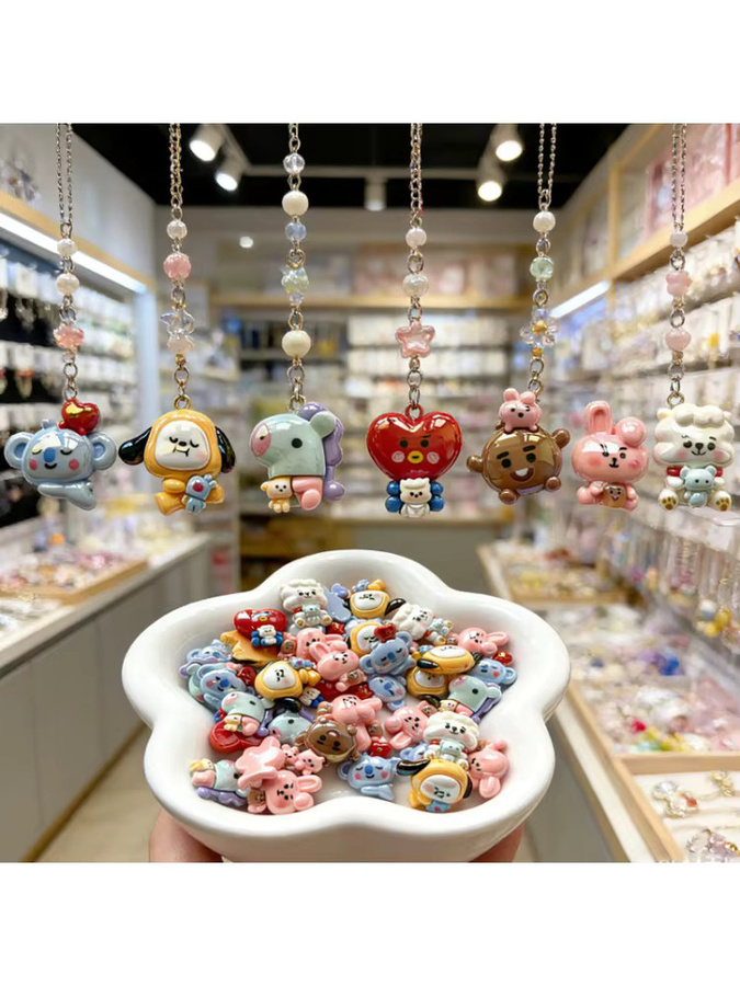 LINE FRIENDS BT21 Perlen aus Harz, DIY Handyketten-Zubehör - Bild 3