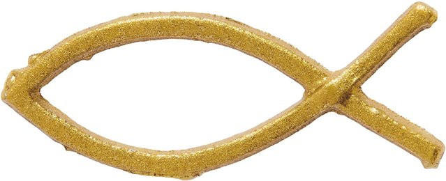 Rico Design Wachsdekor Fisch in Gold - Bild 1