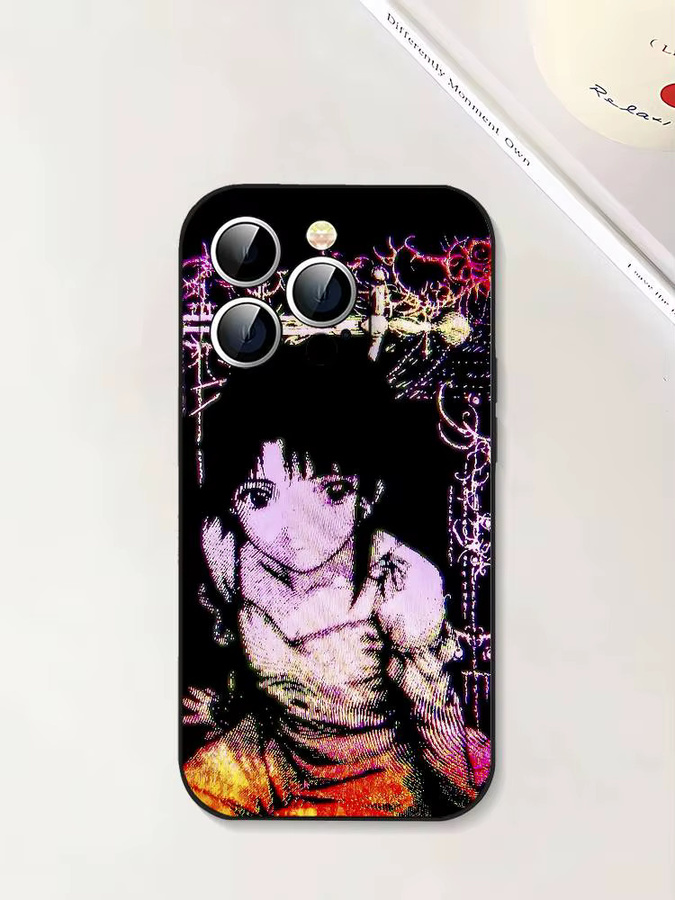 Schwarze stoßfeste Handyhülle Serial Experiments Lain für Apple iPhone 11 bis iPhone 17 Pro Max Plus Mini - Bild 7
