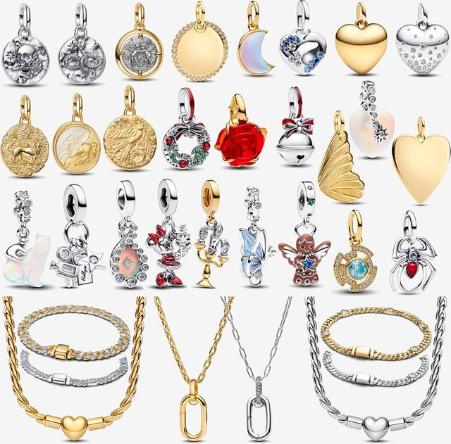 Disney Anhänger 925 Silber, Kristall, Perle - Bild 1