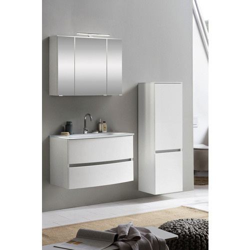 HELD MÖBEL Waschtisch-Set KOPENHAGEN in Weiss, 5-teilig, modern mit LED-Beleuchtung und Soft-Close-Türen - Bild 3