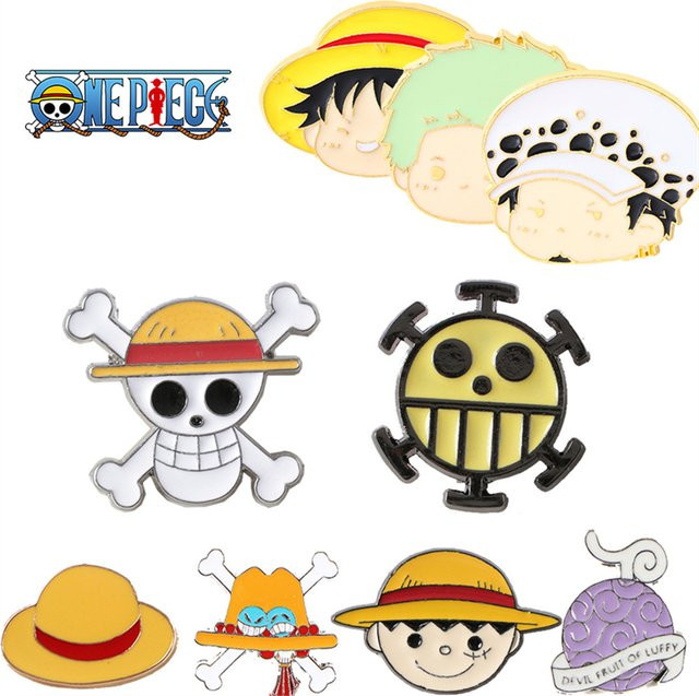 Bandai Ruffy Brosche, Metall Abzeichen, 1-teiliges Set - Bild 1