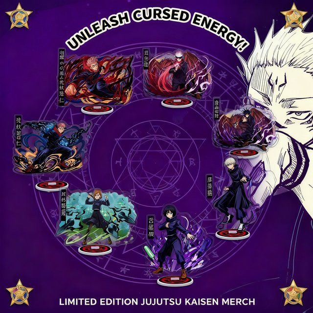 Bandai Jujutsu Kaisen Acryl-Aufsteller, Bunt / Mehrfarbig - Bild 1