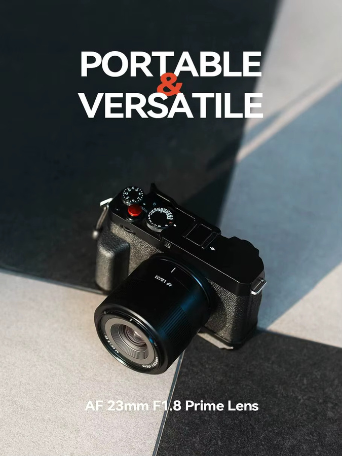 TTARTISAN AF 23mm F1.8 Autofokus-Objektiv für Sony E und Fujifilm XF, Schwarz - Bild 6