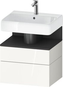 Duravit Waschtischunterschrank Qatego in Grau und Weiß, B/T/H: 59 x 47 x 59 cm - Bild 1
