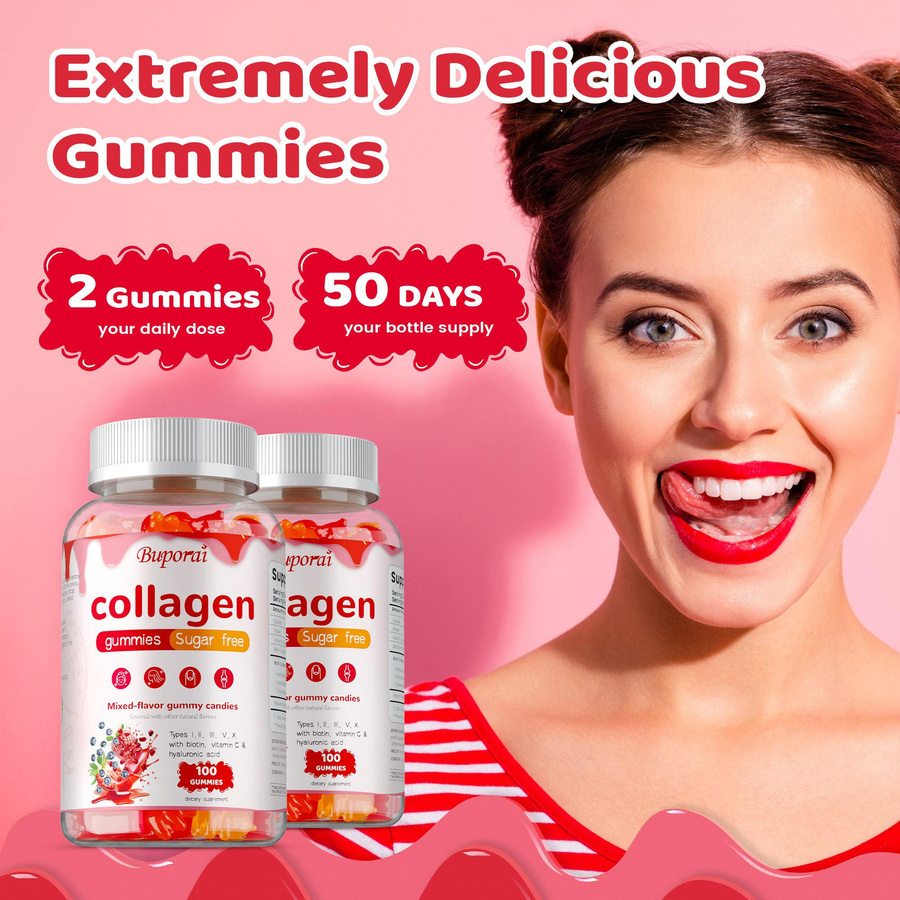 Buporai Vitamin C Extrakt Gummibärchen, Unisex - Bild 2