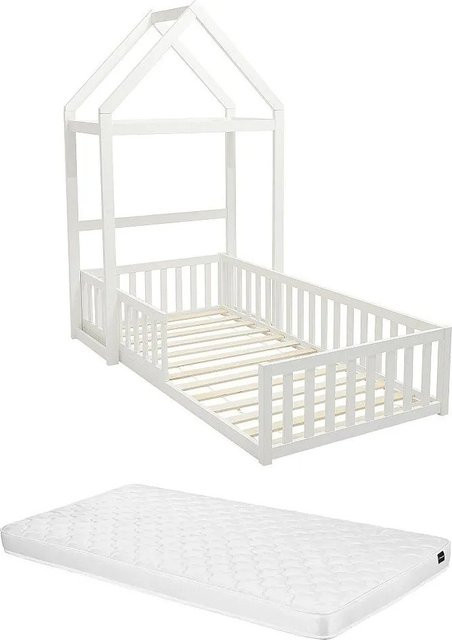 Vente-unique Hausbett Varlaine für Kinder aus Kiefer und MDF in Weiß - Bild 1