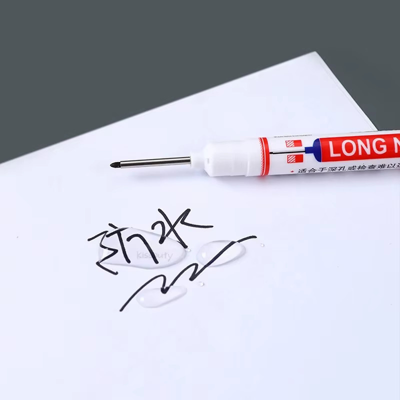Mehrzweck-Tieflochmarker mit langem Stift, permanenter Tintenmarker in Rot, Schwarz, Blau und Weiß, 20 mm - Bild 3