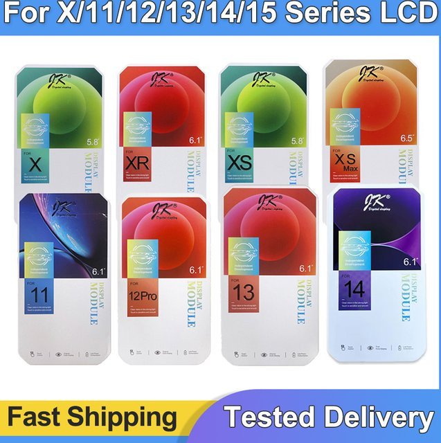JK Incell Display-Baugruppe LCD-Bildschirm in Schwarz für iPhone Modelle 11 bis 15 Pro Max - Bild 1