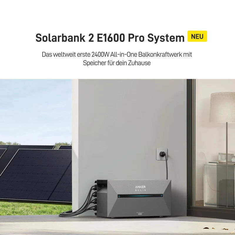 Anker SOLIX Solarbank 2 E1600 PRO Solarspeicher für dein Balkonkraftwerk - Bild 3