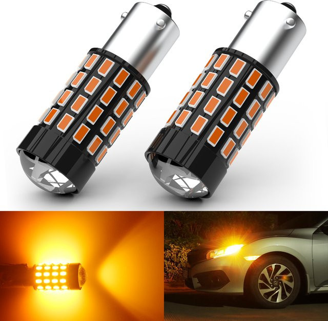 AENVTOL 2er Set Canbus BAY9S H21W LED Rückfahrlicht und Blinker für Audi A3 8V, Mercedes Benz W210 W211 und VW Passat B6 Touran 1T2 - Bild 1