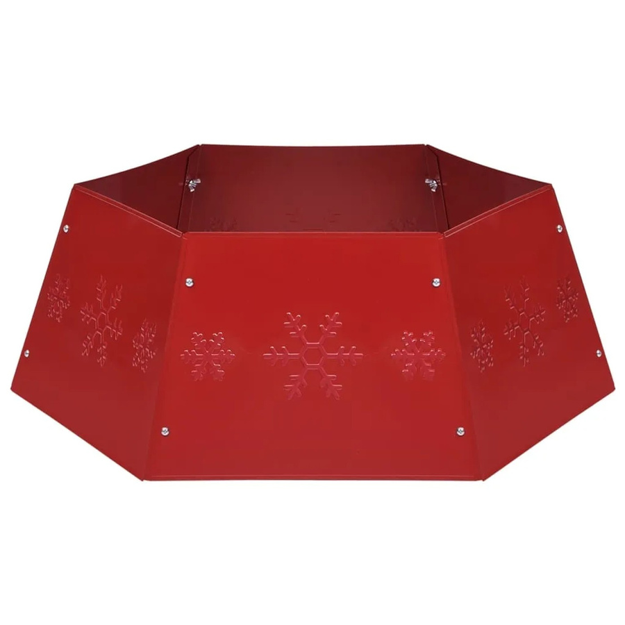 vidaXL Weihnachtsbaumrock Rot Durchmesser: 68 cm, Höhe: 25 cm - Bild 2