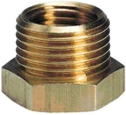 Einhell Druckluft-Reduzierung mit R 3/8 Zoll Außengewinde und R 1/4 Zoll Innengewinde in Gold - Bild 1