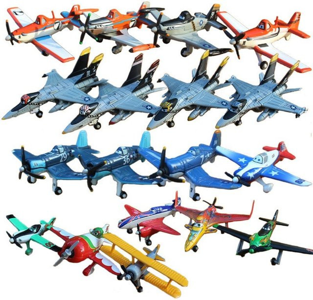 TOPTOY Disney Planes Dusty, Captain 5 und Fighter 11, Fahrzeuge, Metall, Set / Bundle - Bild 1