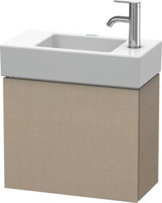Duravit Waschtischunterschrank L-Cube wandhängend mit Tür rechts in Beige, B/T/H: 48 x 24 x 40 cm - Bild 1