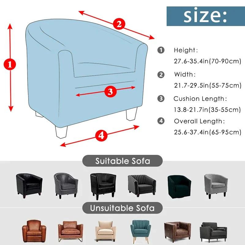 2-teiliger Sesselüberzug aus Jacquard-Stretch für Ohrensessel und Wohnzimmermöbel von Household supplies MH - Bild 4
