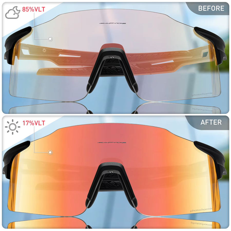 Kapvoe Sportsonnenbrille Photochrome, UV400 - Bild 3