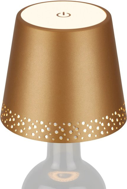 Brilo Akku-Flaschenlicht Flaska in Gold Matt mit 2,6W - Bild 1