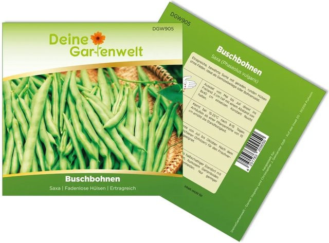 Deine Gartenwelt Buschbohne Saxa Gemüsesamen - Bild 1