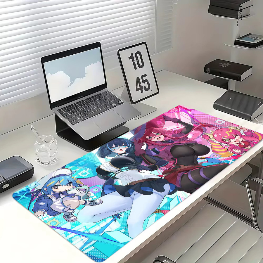 Yu Gi Oh Live T-Twin Kisikil Mauspad in Lilla und Multicolour, rutschfestes und verdicktes Gaming-Mauspad mit Schreibkante für Büro und Studium - Bild 2